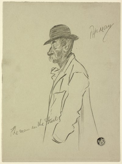 De man in de straat door Philip William May