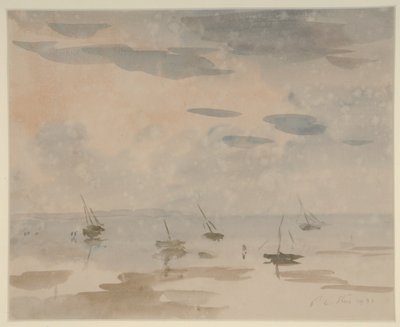 (aquarel op papier) door Philip Wilson Steer