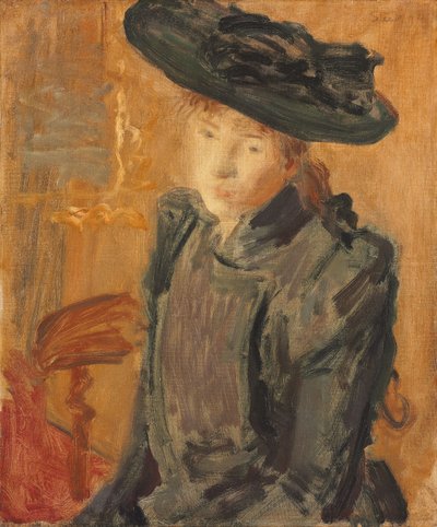 Meisje met een Grote Hoed door Philip Wilson Steer