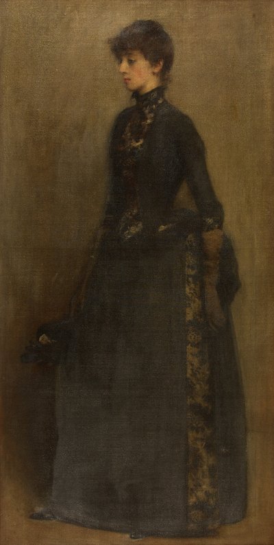 Dame in grijs: mevrouw Montgomery door Philip Wilson Steer