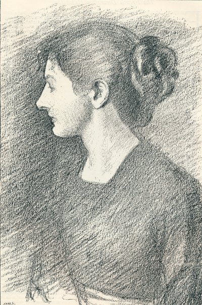 Portret van Miss Emma Froude, ca. 1893 door Philip Wilson Steer