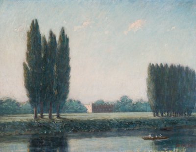 Syon House vanaf de rivier door Philip Wilson Steer