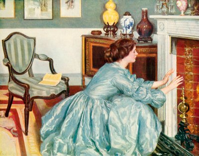Het einde van het hoofdstuk (kleurenlitho) door Philip Wilson Steer