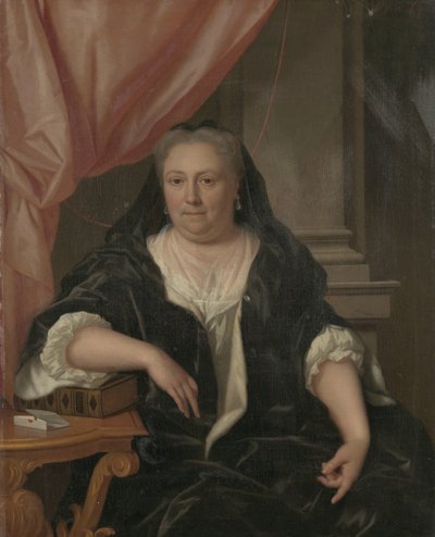 Portret van Maria van Citters (1684-1752), echtgenote van Caspar Adriaen Parduyn door Philip van Dijk