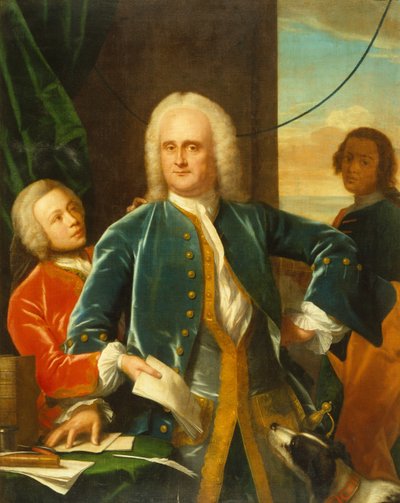 Jan Albert Sichterman met zijn zoon Jan Albert door Philip van Dyck