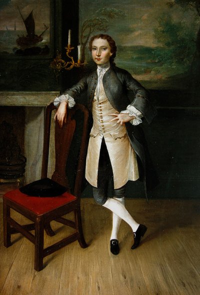 Portret van Mr. Nevel door Philip van Dyck