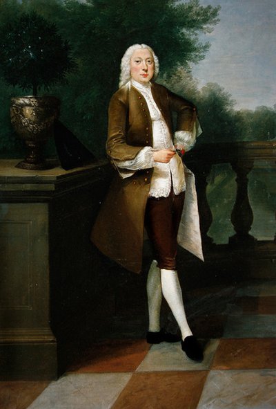 Portret van Mr. Nevel door Philip van Dyck