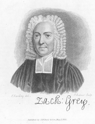 Dr. Zachary Grey, Engelse priester en schrijver (gravure) door Philipp Audinet