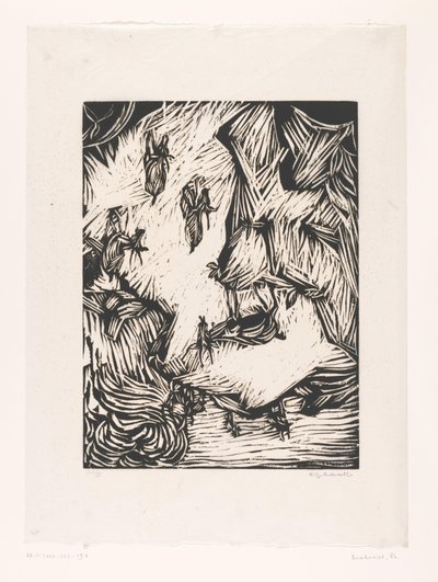 Groep berggeiten in rotsachtig landschap door Philipp Bauknecht