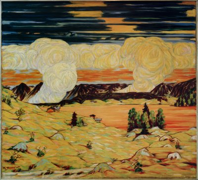 Landschap Davosersee door Philipp Bauknecht