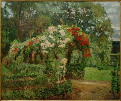 Rozenprieel in de tuin van Richter door Philipp Franck
