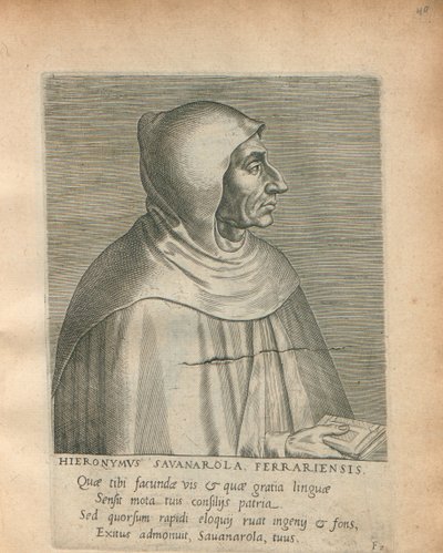 Girolamo Savonarola door Philipp Galle