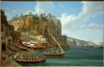 J.Ph. Hackert, Marina Piccola in Sorrento / Schilderij, 1794 door Philipp Hackert