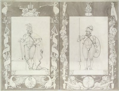 Karel de Grote (742-814) en Heymon, 1804-5 door Philipp Otto Runge