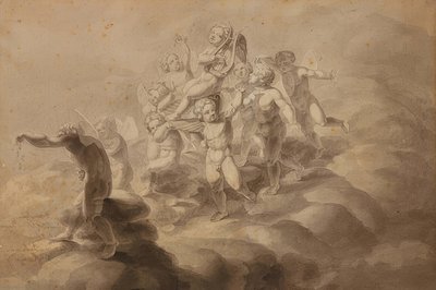 De triomf van de liefde. 1800 door Philipp Otto Runge