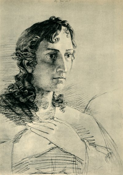 Hoofd en handen van St. Johannes, 1806, 1943 door Philipp Otto Runge