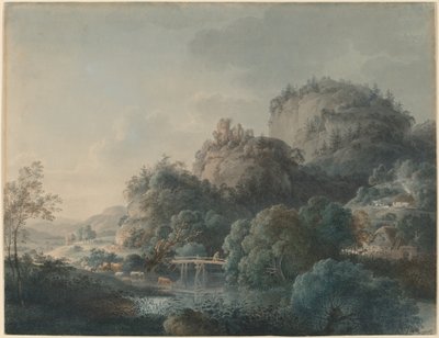 De ruïnes van het klooster van Oybin in het Zittau-gebergte door Philipp Veith
