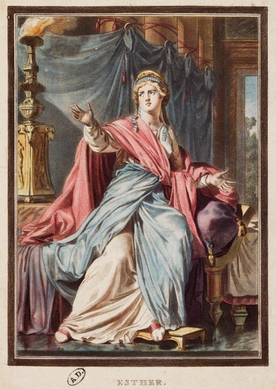 Esther, kostuum voor Esther door Jean Racine door Philippe (after) Chery
