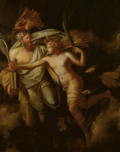 Fragment van de Triomf van het Franse Volk, of De 10 Augustus door Philippe Auguste Hennequin