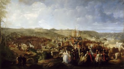 Napoleon Verdeelt de Kruisen van het Legioen van Eer in het Kamp van Boulogne op 16 augustus 1804 door Philippe Auguste Hennequin