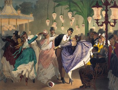 Wals op het Bal Mabille door Philippe Jacques Linder