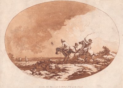 Een Winderige Dag door Philippe Jacques de Loutherbourg
