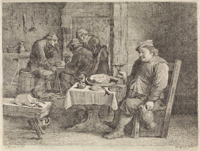 Boereninterieur door Philippe Lambert Joseph Spruyt