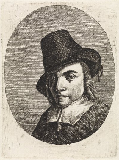 Portret van een onbekende man door Philippe Lambert Joseph Spruyt