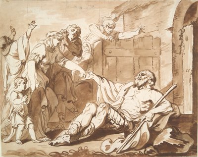 De blinde Belisarius door Philippe Louis Parizeau
