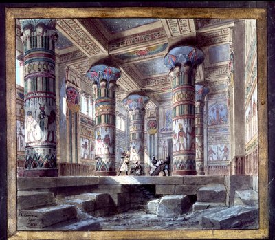 Scenografie van Philippe Chaperon voor de opera Aida van Giuseppe Verdi door Philippe Marie Chaperon