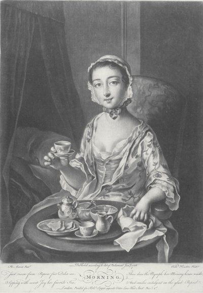 Ochtend, gegraveerd door Richard Houston, 1758 door Philippe Mercier