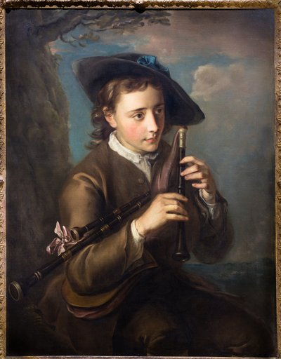 Piper, ca. 1740 (Olieverf op doek) door Philippe Mercier
