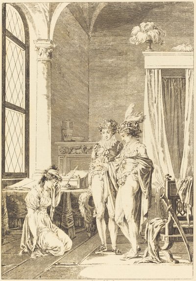Joconde: De vergeving door Philippe Triere after Jean Baptiste Mallet