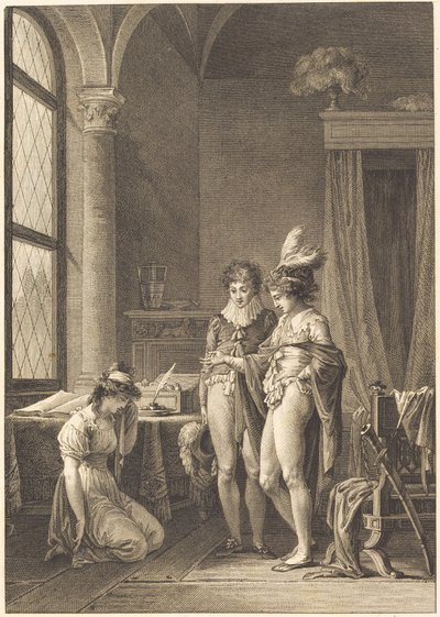 Joconde: De Vergiffenis door Philippe Triere after Jean Baptiste Mallet