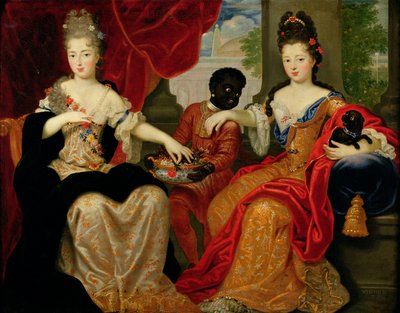 Portret van Francoise-Marie de Bourbon (1677-1749) en Louise-Francoise de Bourbon (1673-1743) door Philippe Vignon