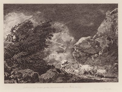 Een Storm door Philippe de (after) Loutherbourg
