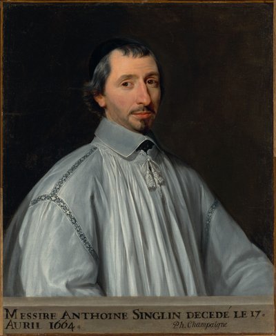 Antoine Singlin door Philippe de Champaigne