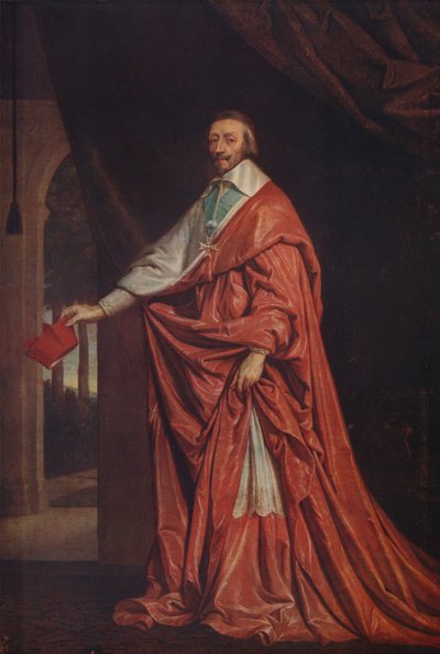 Kardinaal Richelieu, 1633-1640, ca. 1915 door Philippe de Champaigne
