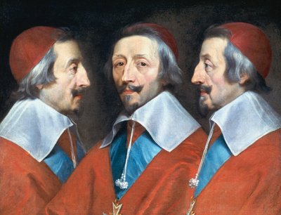 Kardinaal Richelieu, Franse prelaat en staatsman, ca. 1642 door Philippe de Champaigne