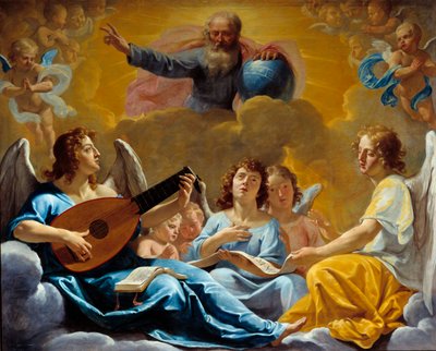 Concerten van engelen door Philippe de Champaigne