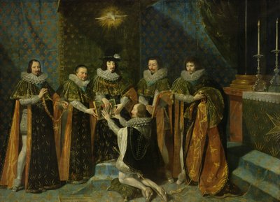 Lodewijk XIII (1601-43) ontvangt Henri d