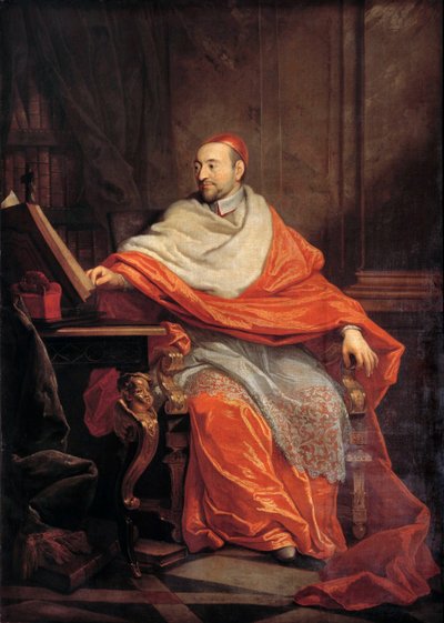 Portret van kardinaal Pierre de Berulle (1575-1629). Schilderij door Philippe de Champaigne. 17e eeuw. Parijs, Eglise Saint Sulpice door Philippe de Champaigne