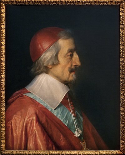 Portret van Kardinaal Richelieu (Armand Jean Duplessis de Richelieu) door Philippe de Champaigne