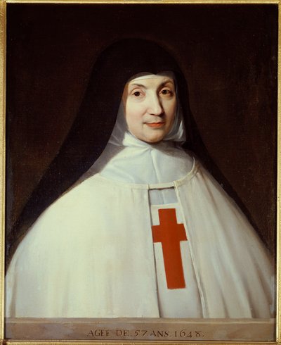 Portret van Moeder Angélique Arnauld door Philippe de Champaigne