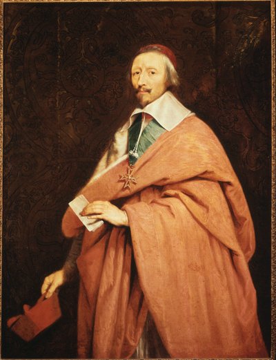 Portret van Richelieu door Philippe de Champaigne (1602 - 1674), Museum van Versailles door Philippe de Champaigne