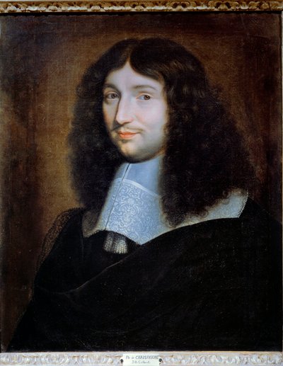 Vermoedelijk portret van Jean Baptiste (Jean-Baptiste) Colbert (1619-1683), intendant van financiën van Lodewijk XIV (detail) door Philippe de Champaigne