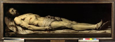 De dode Christus liggend op zijn lijkwade door Philippe de Champaigne