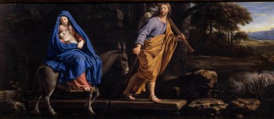 De vlucht naar Egypte door Philippe de Champaigne