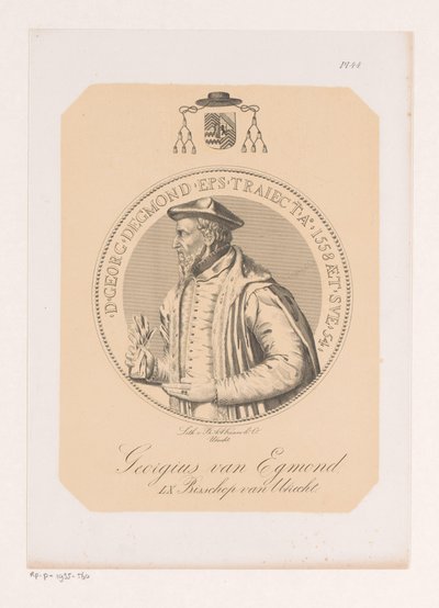 Portret van George van Egmont door Philippus Anthonius Alexander Kanne (attributed to)