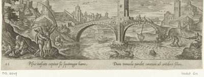 Hengelsport door Philips Galle (attributed to workshop of)